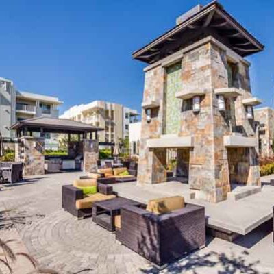 fireplace and social areas of Three Sixty