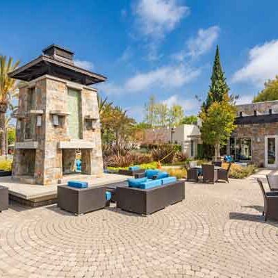 Firepit and social areas of Three Sixty